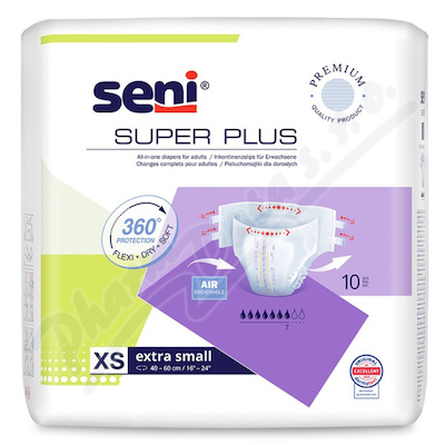 Seni Super Plus inkon.plenkov kalhotky XS 10ks