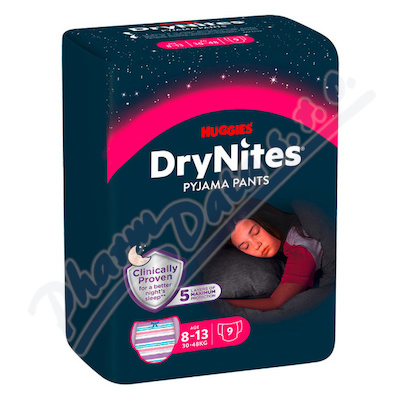 DryNites natah.kalhotky dvky 8-13let-30-48kg-9ks