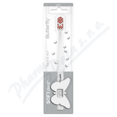 SOFTdent Butterfly zubn kartek SOFT 1ks