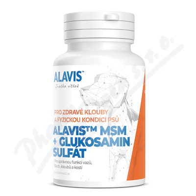 Alavis MSM+Glukosamin sulfát pro psy tbl.60 + dárek reflexní vesla pro psy