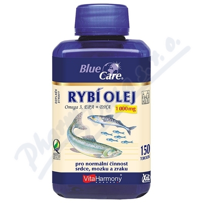 VitaHarmony Ryb olej Omega 3 1000 mg XXL tob.150