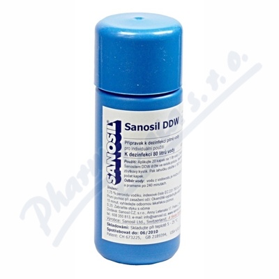 Sanosil DDW dezinfekce pit.vody 80ml-80l vody